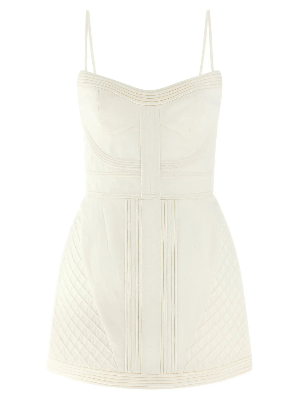 Zimmermann White Cotton Short Dress