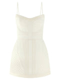 Zimmermann White Cotton Short Dress