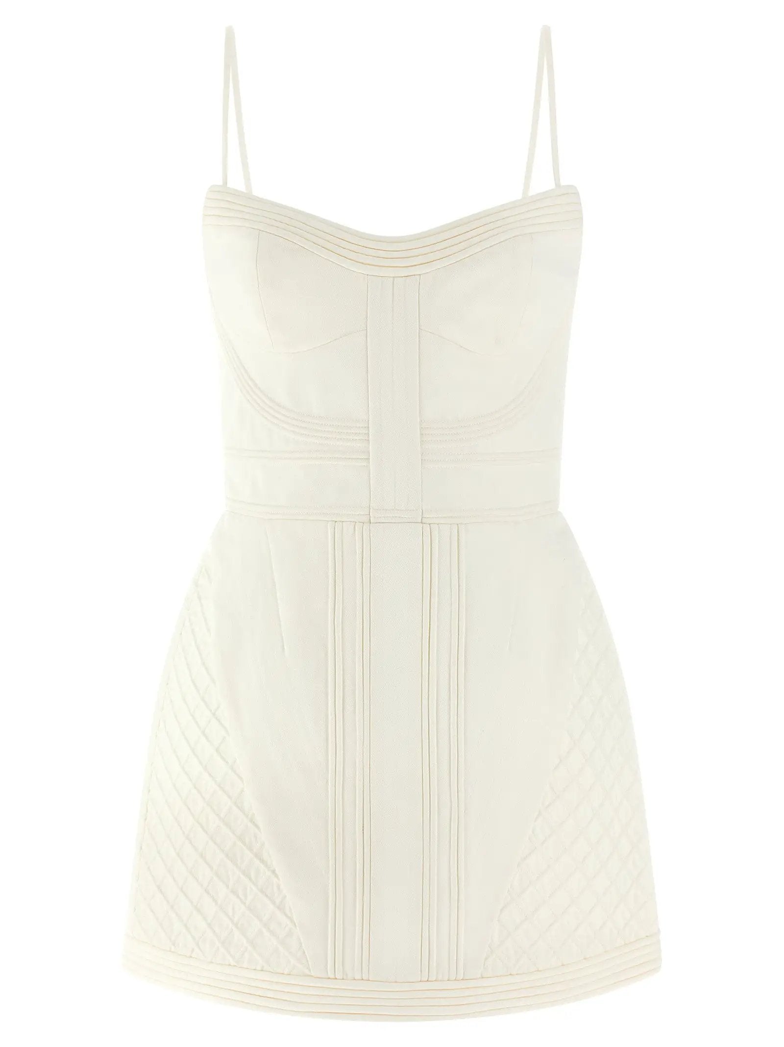 Zimmermann White Cotton Short Dress