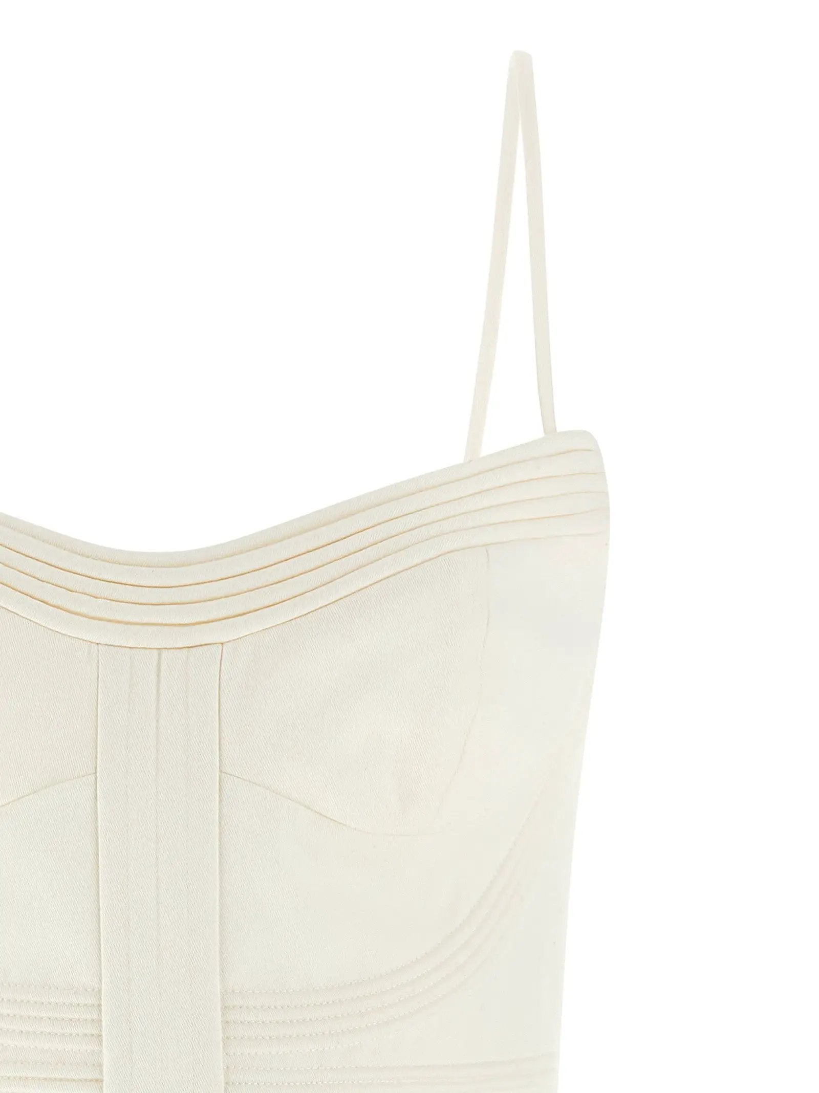 Zimmermann White Cotton Short Dress