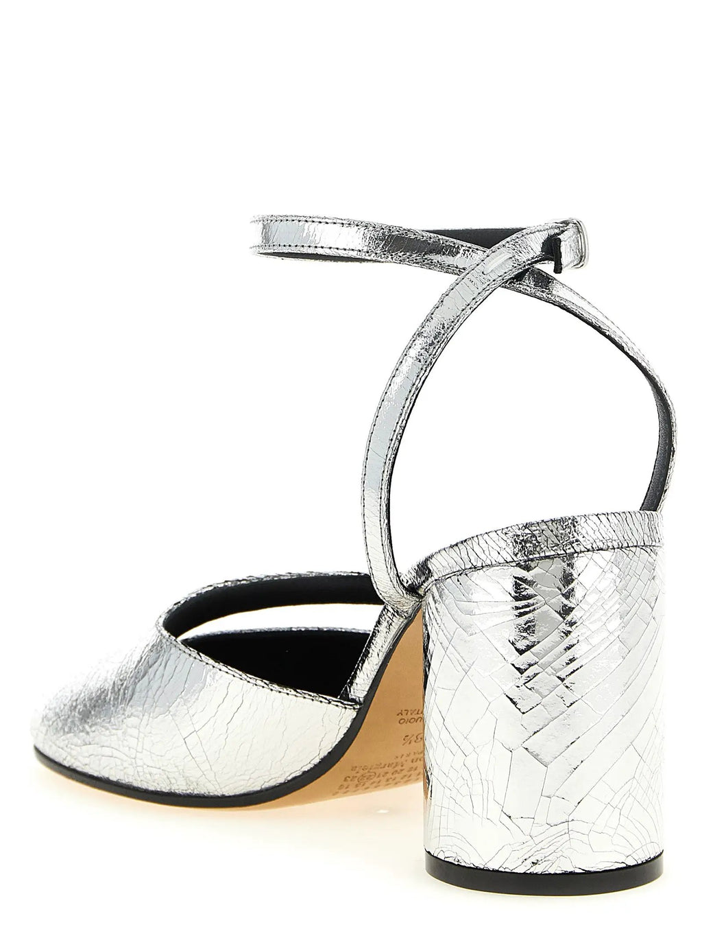 Maison Margiela Silver Calfskin High Heel Pumps