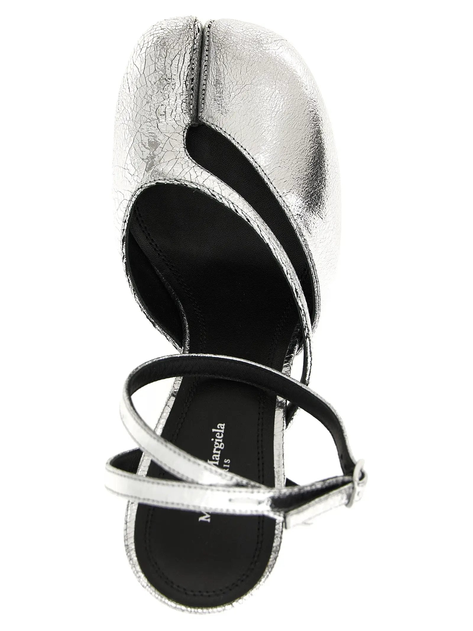 Maison Margiela Silver Calfskin High Heel Pumps