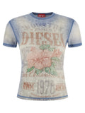 Diesel Blue Cotton T-Shirt