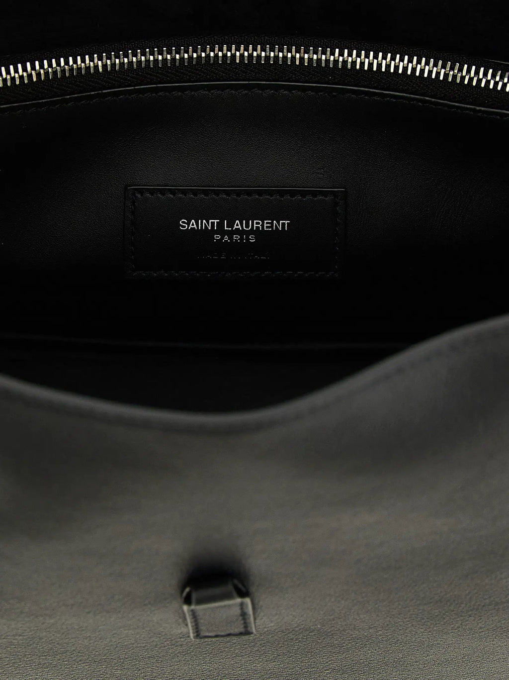 Saint Laurent Black Calfskin Shoulder Bag