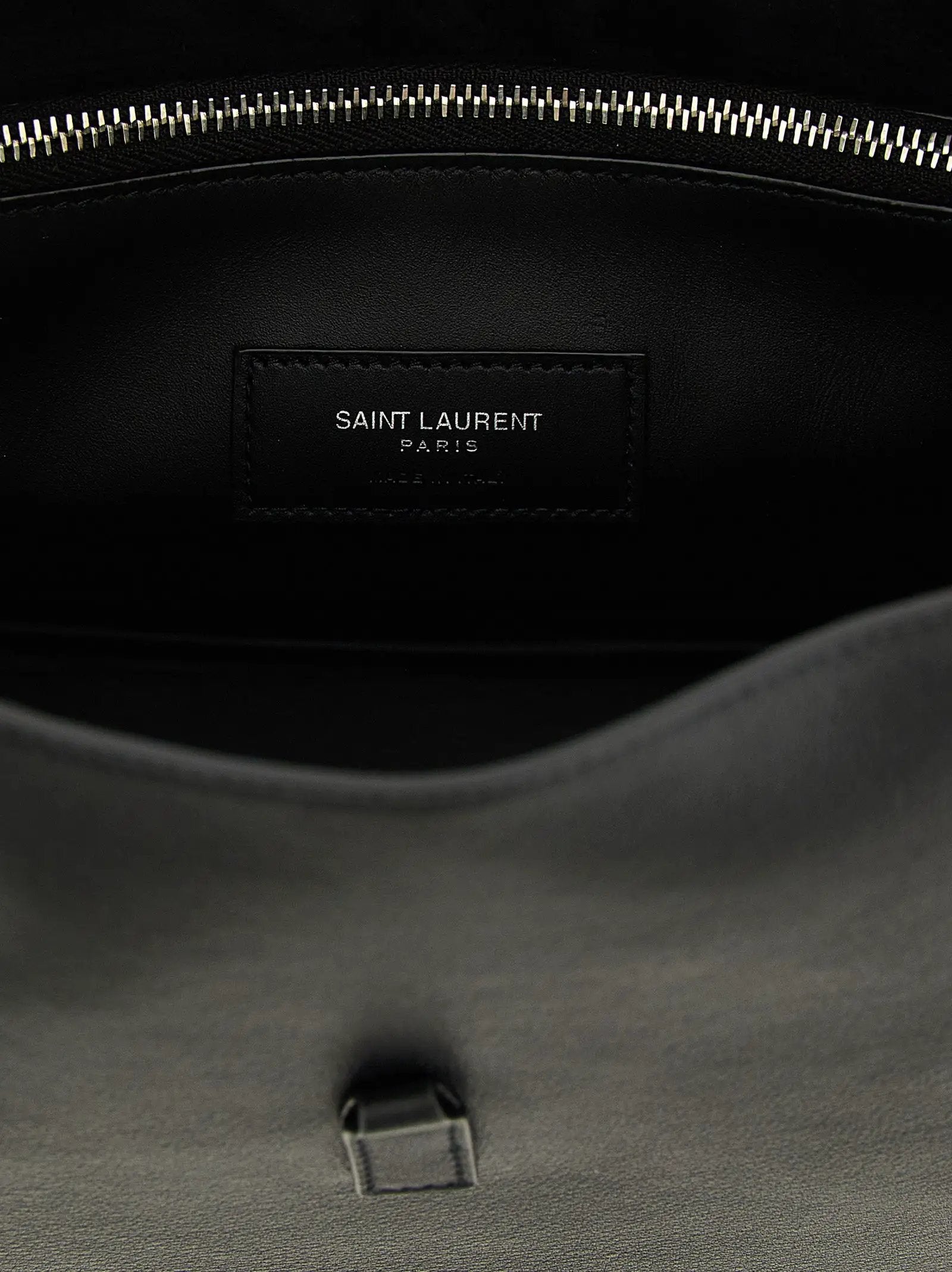Saint Laurent Black Calfskin Shoulder Bag