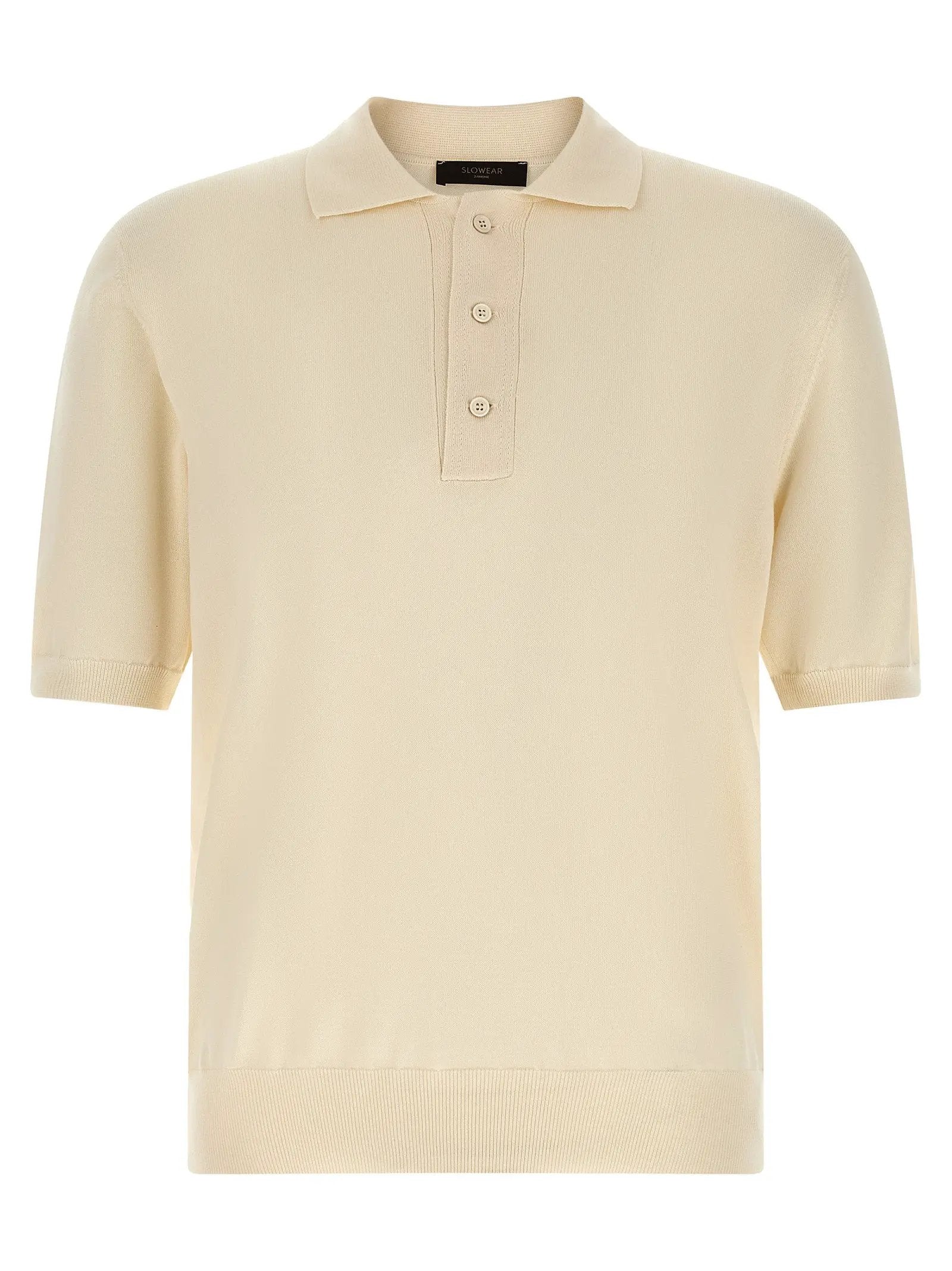 ZANONE Beige Cotton Polo Shirt