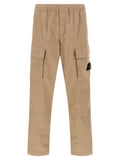 Stone Island Beige Cotton Cargo Pants