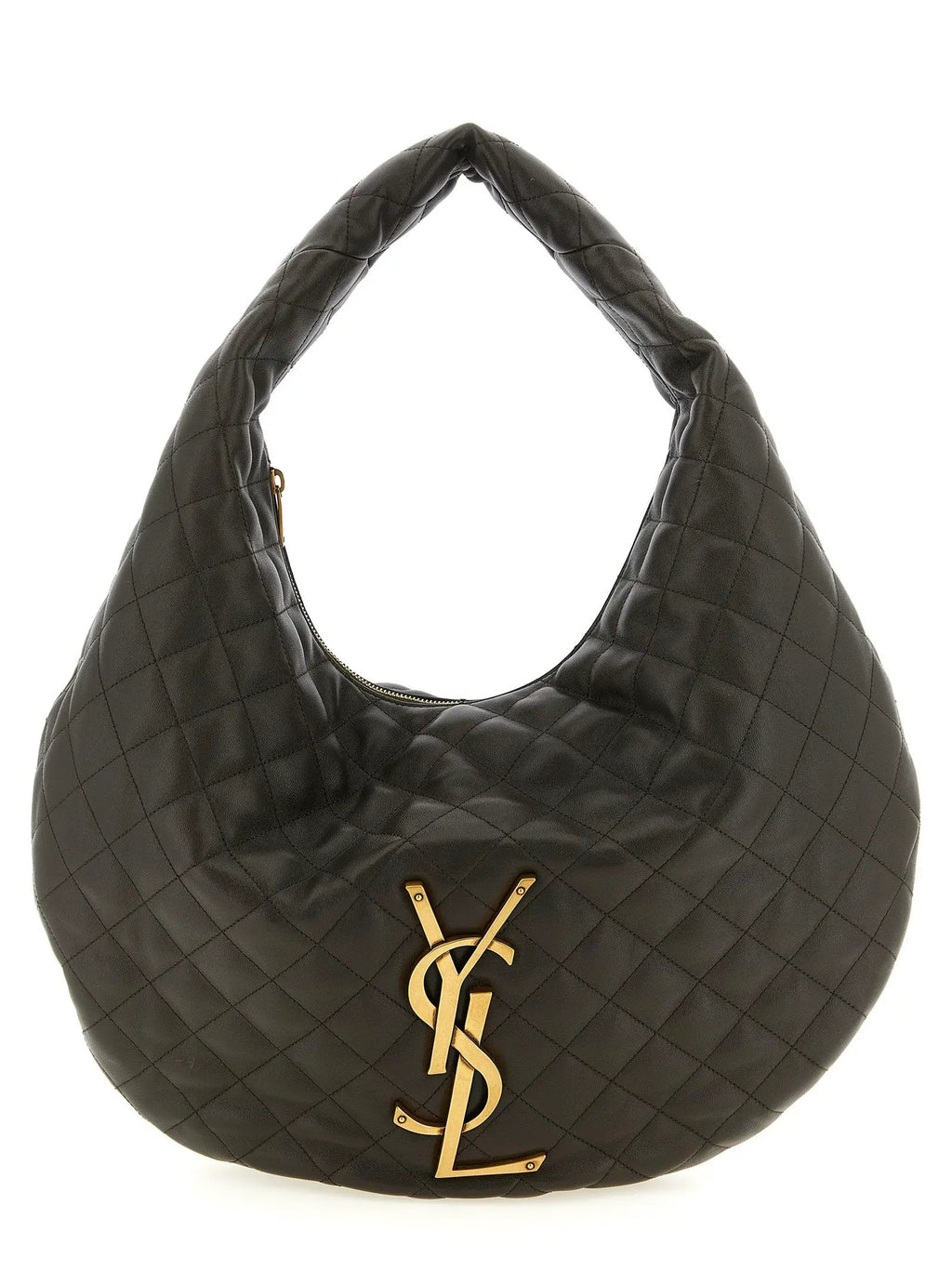 Saint Laurent Brown Lamb Leather Shoulder Bag