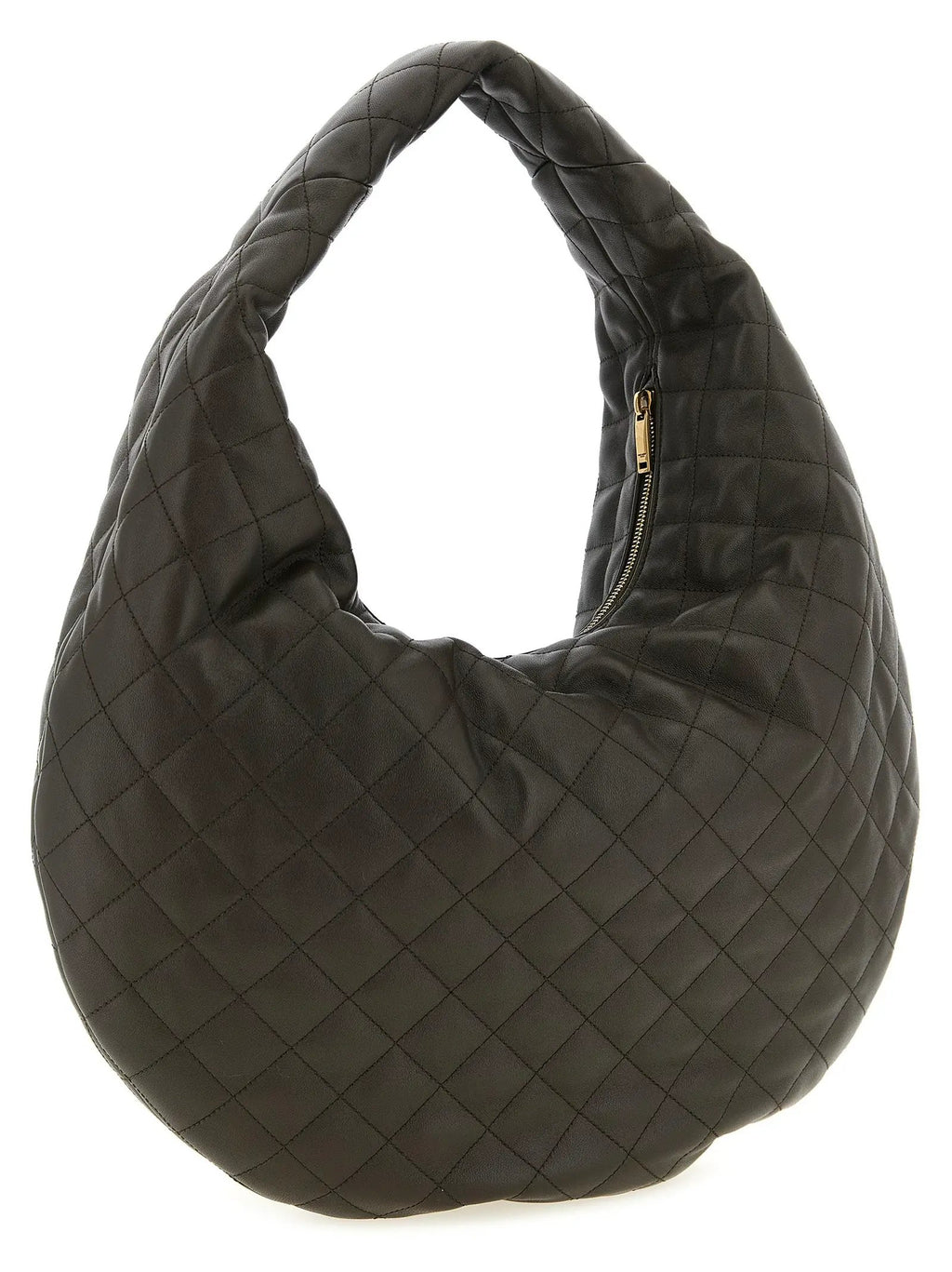 Saint Laurent Brown Lamb Leather Shoulder Bag