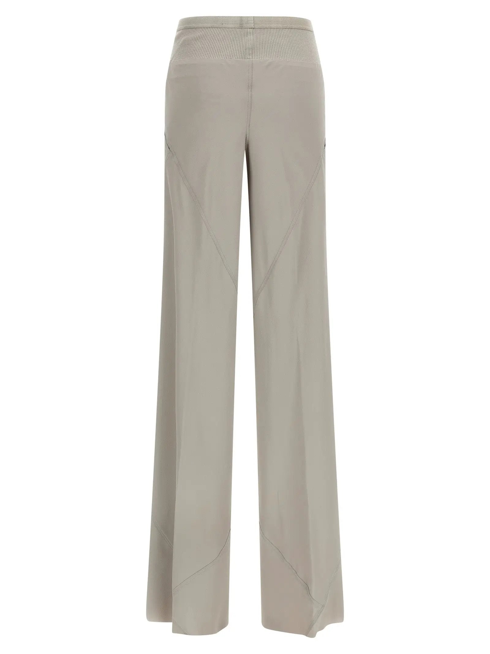 Rick Owens Gray Acetate Flared Pants
