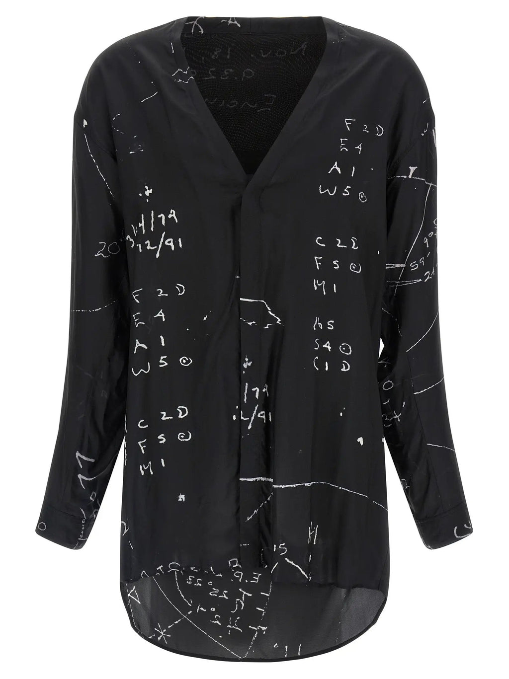 Rick Owens Black Viscose Blouse
