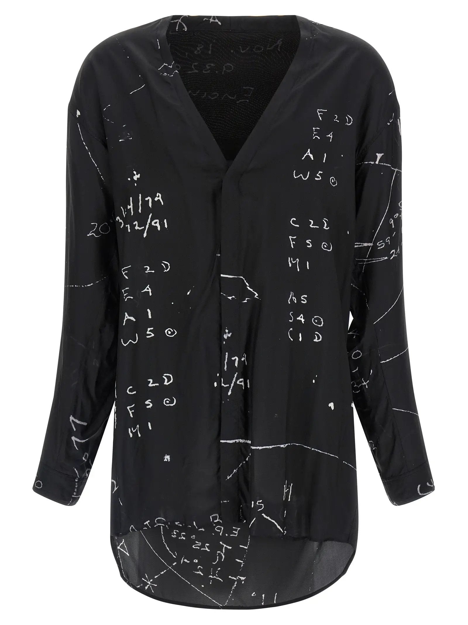 Rick Owens Black Viscose Blouse