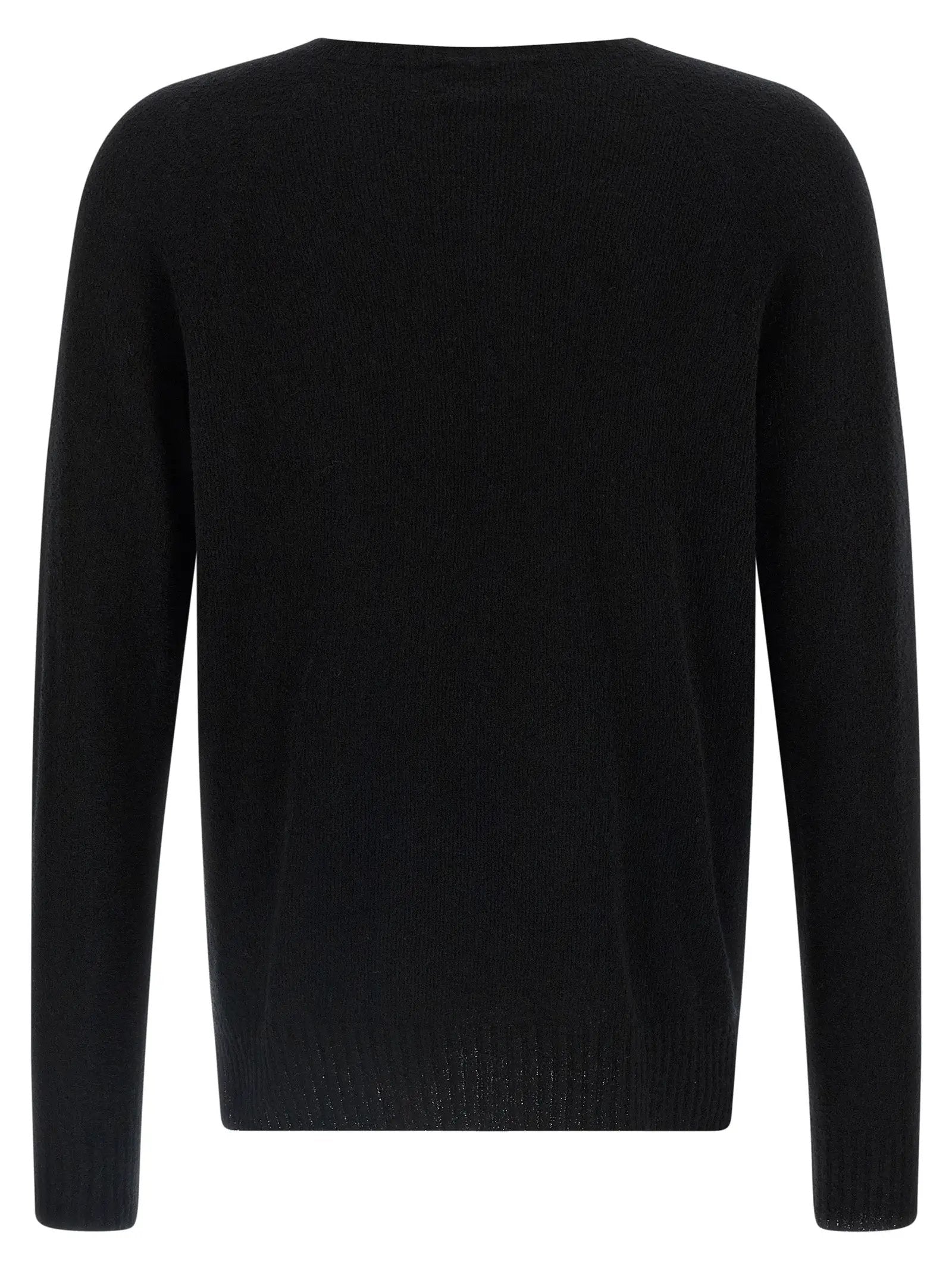 MA'RY'YA Black Cotton Cardigan
