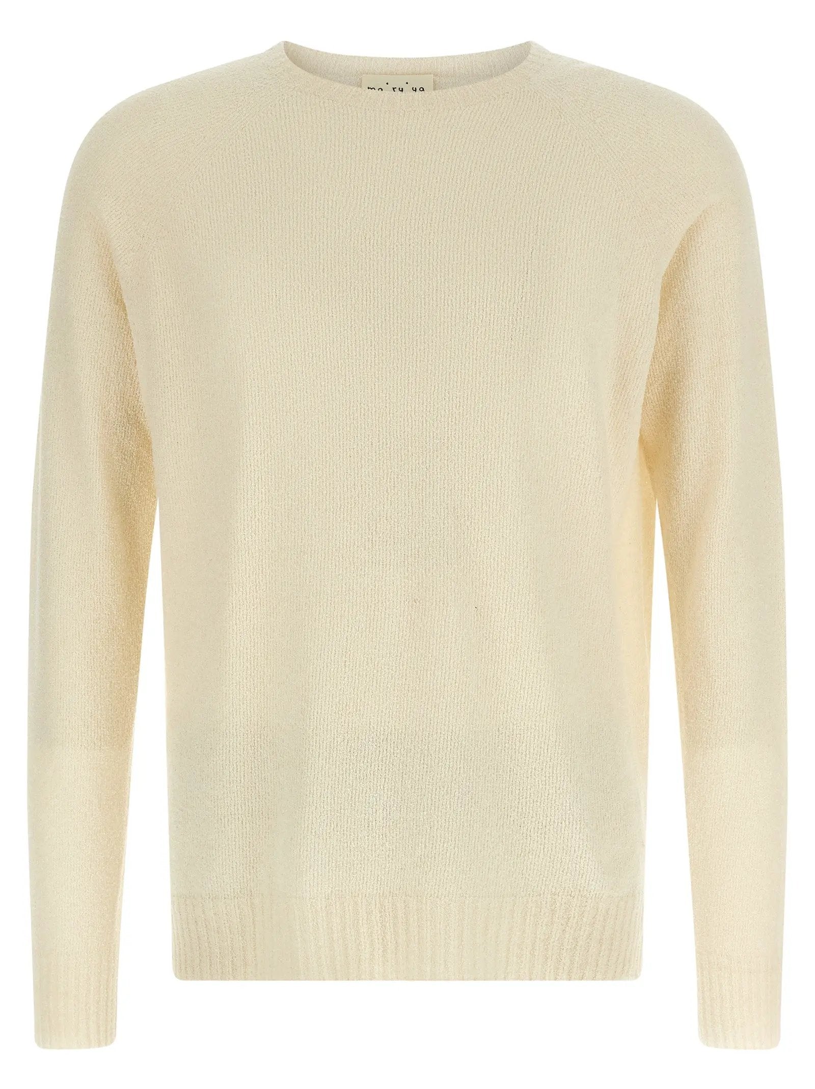 MA'RY'YA Beige Cotton Cardigan
