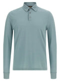 ZANONE Blue Cotton Polo Shirt