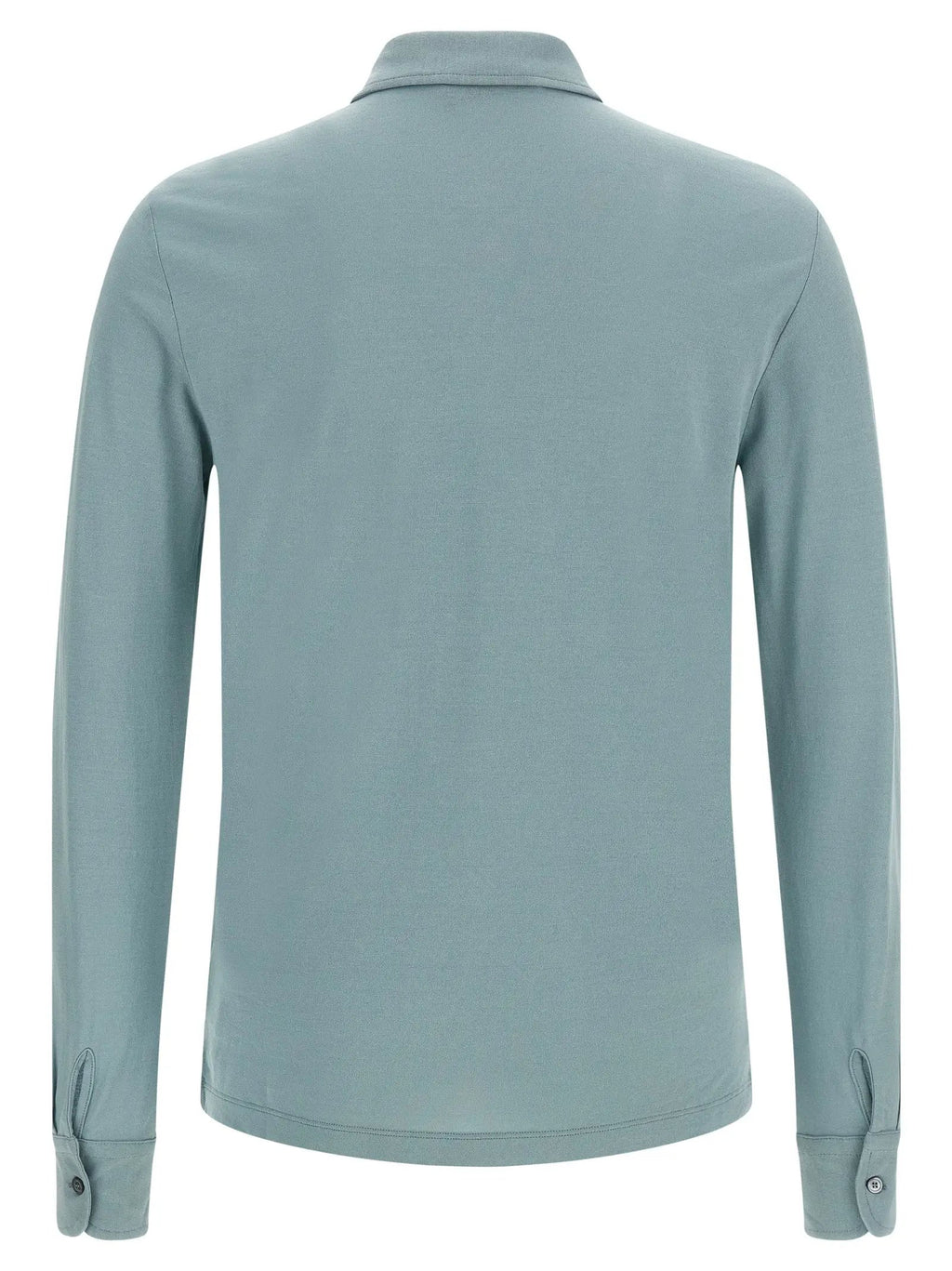 ZANONE Blue Cotton Polo Shirt