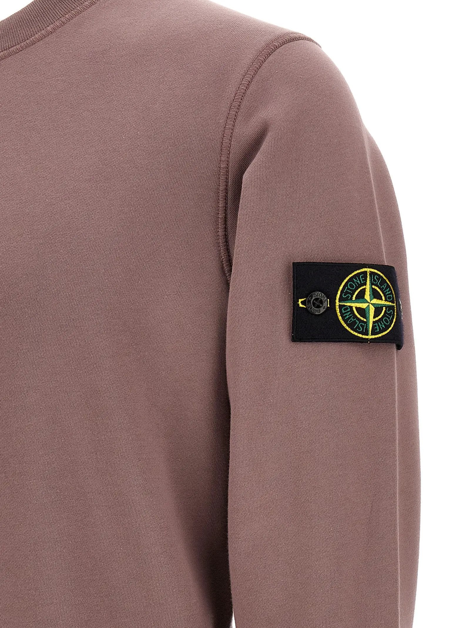Stone Island Purple Cotton Sweatshirt