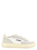 Autry Gray Cotton Low Top Sneakers