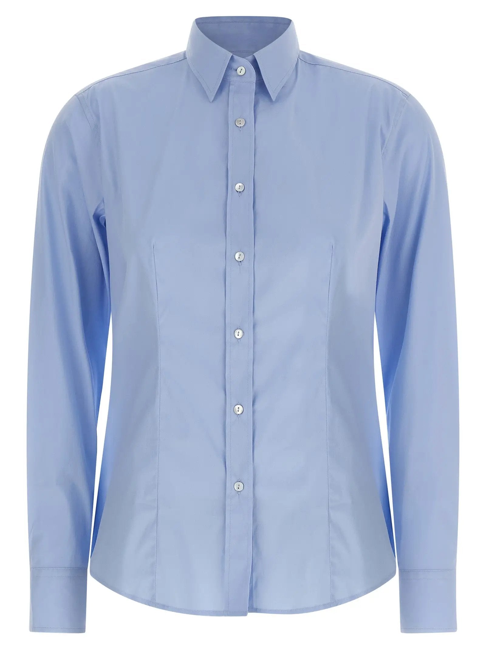 XACUS XACUS Blue Cotton Blouse
