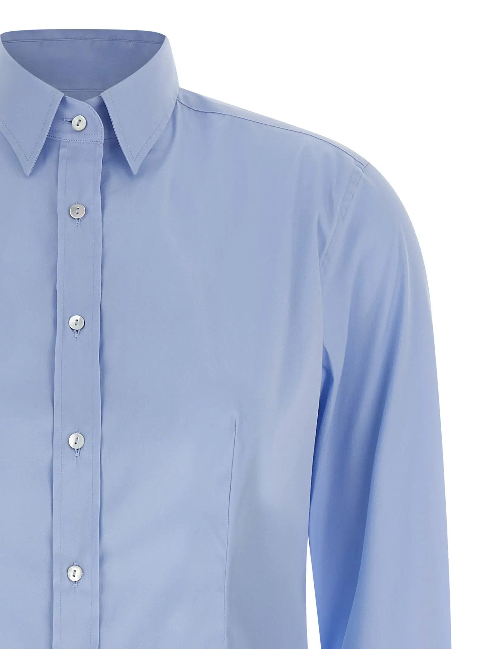 XACUS XACUS Blue Cotton Blouse