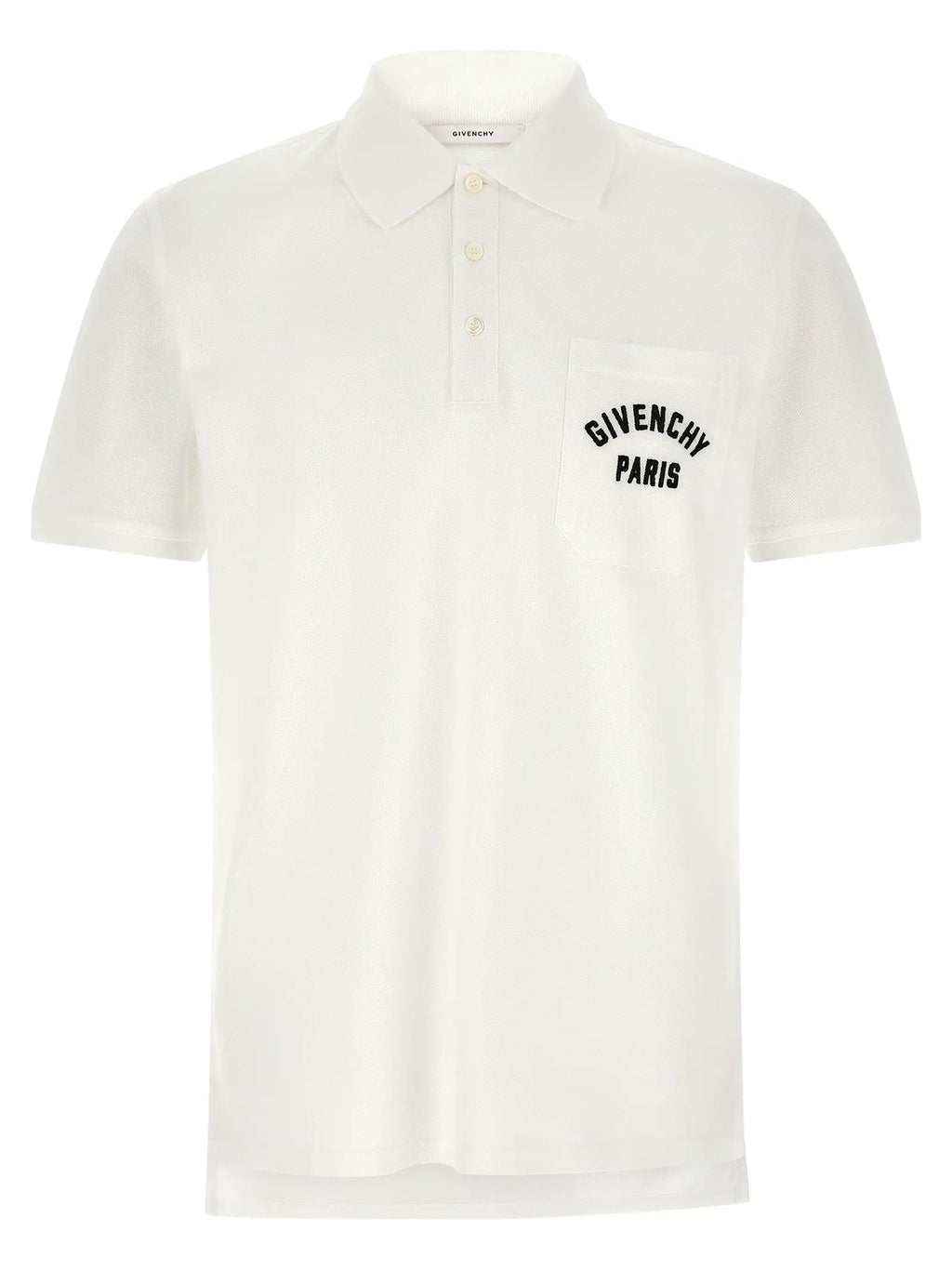 Givenchy White Cotton Polo Shirt