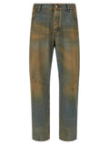Jacquemus Multicolor Cotton Straight-Leg Jeans