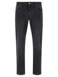 Dolce & Gabbana Black Cotton Straight-Leg Jeans