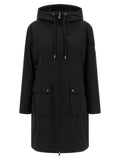 Moncler Black Polyester Parka