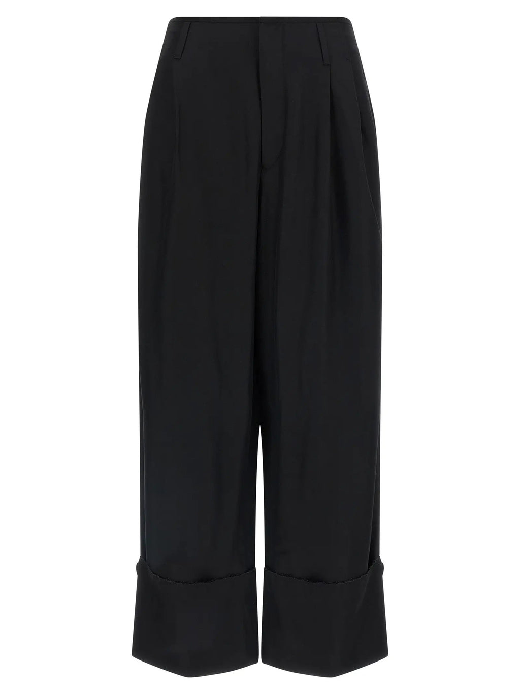 Darkpark Black Viscose Casual Pants