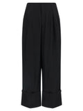 Darkpark Black Viscose Casual Pants