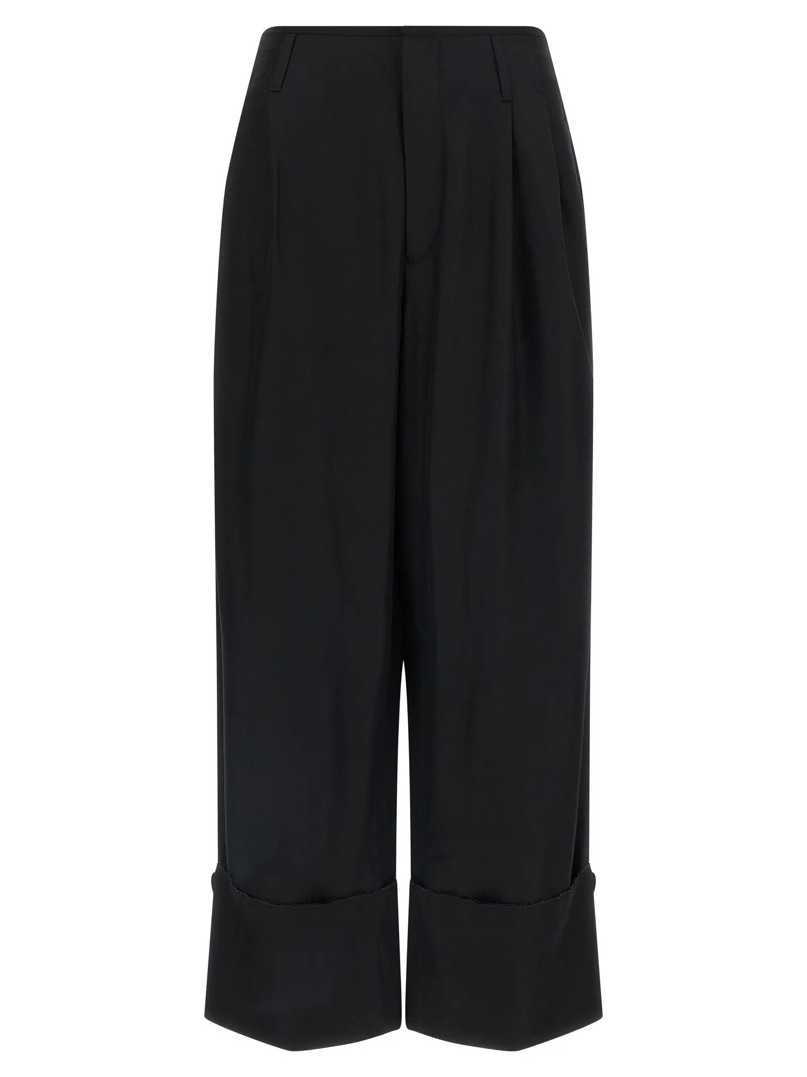 Darkpark Black Viscose Casual Pants