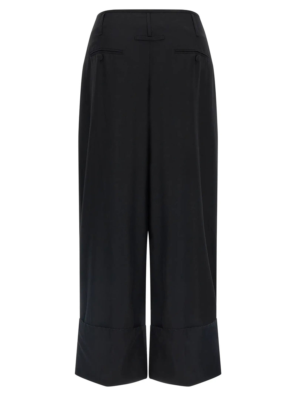 Darkpark Black Viscose Casual Pants