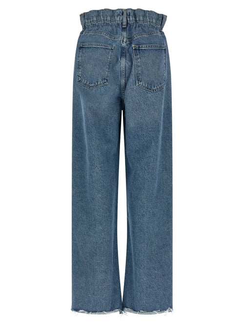 Jean droit en coton bleu Agolde