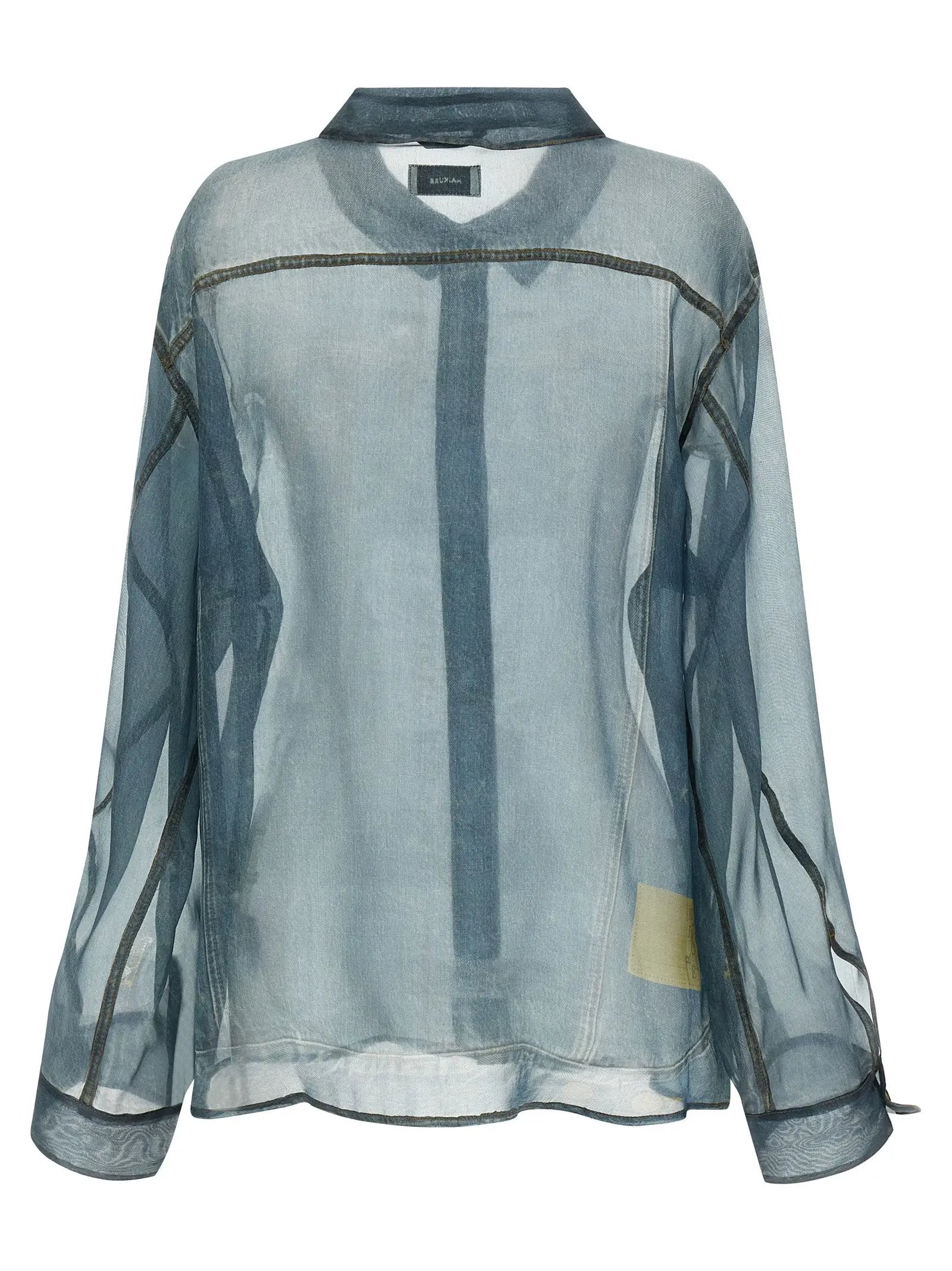 Haikure Blue Silk Blouse