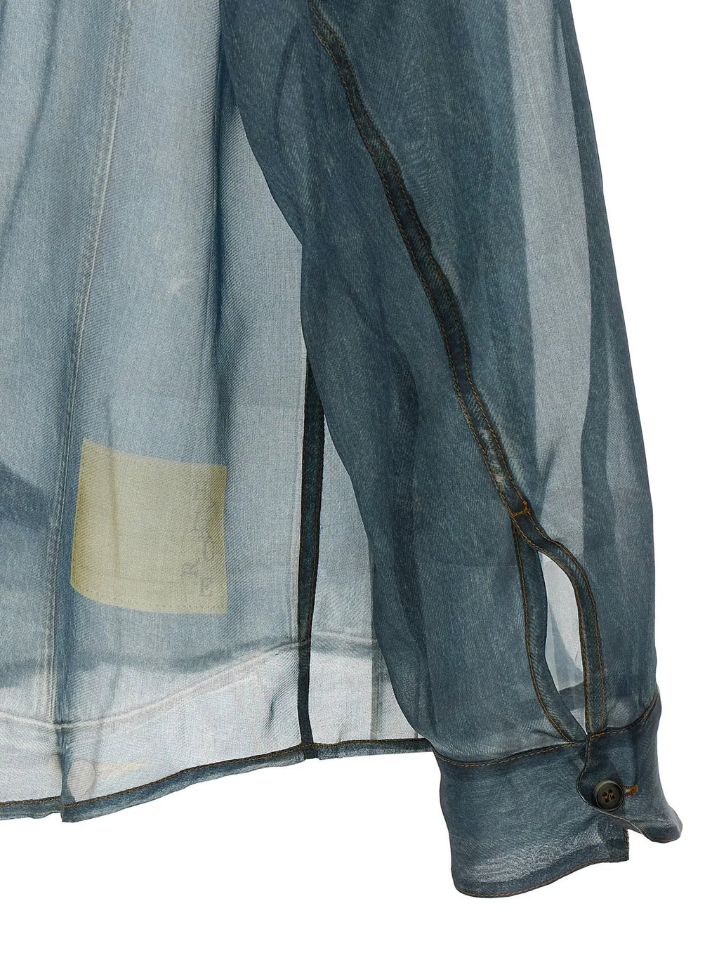 Haikure Blue Silk Blouse
