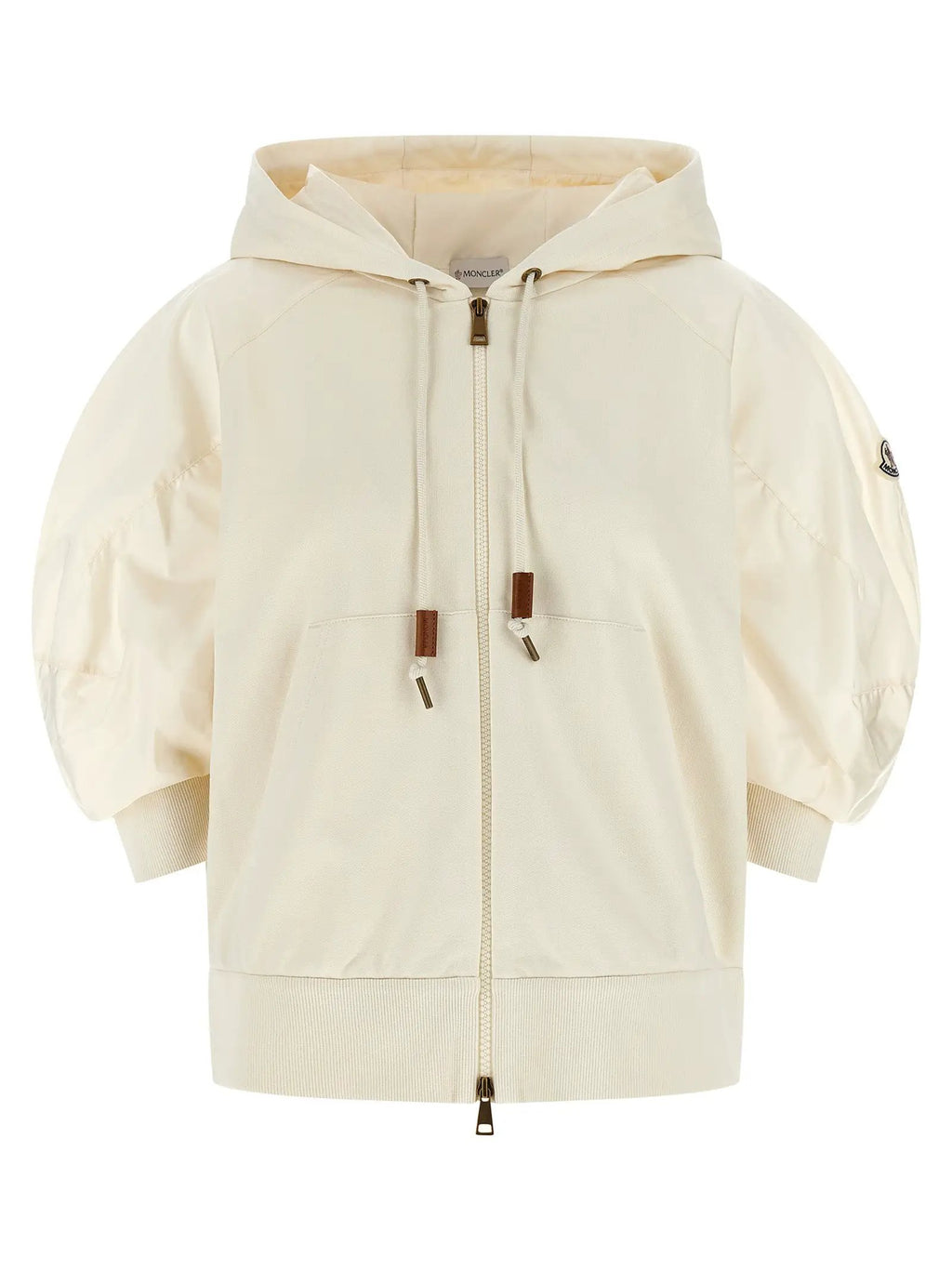 Moncler White Cotton Hoodie