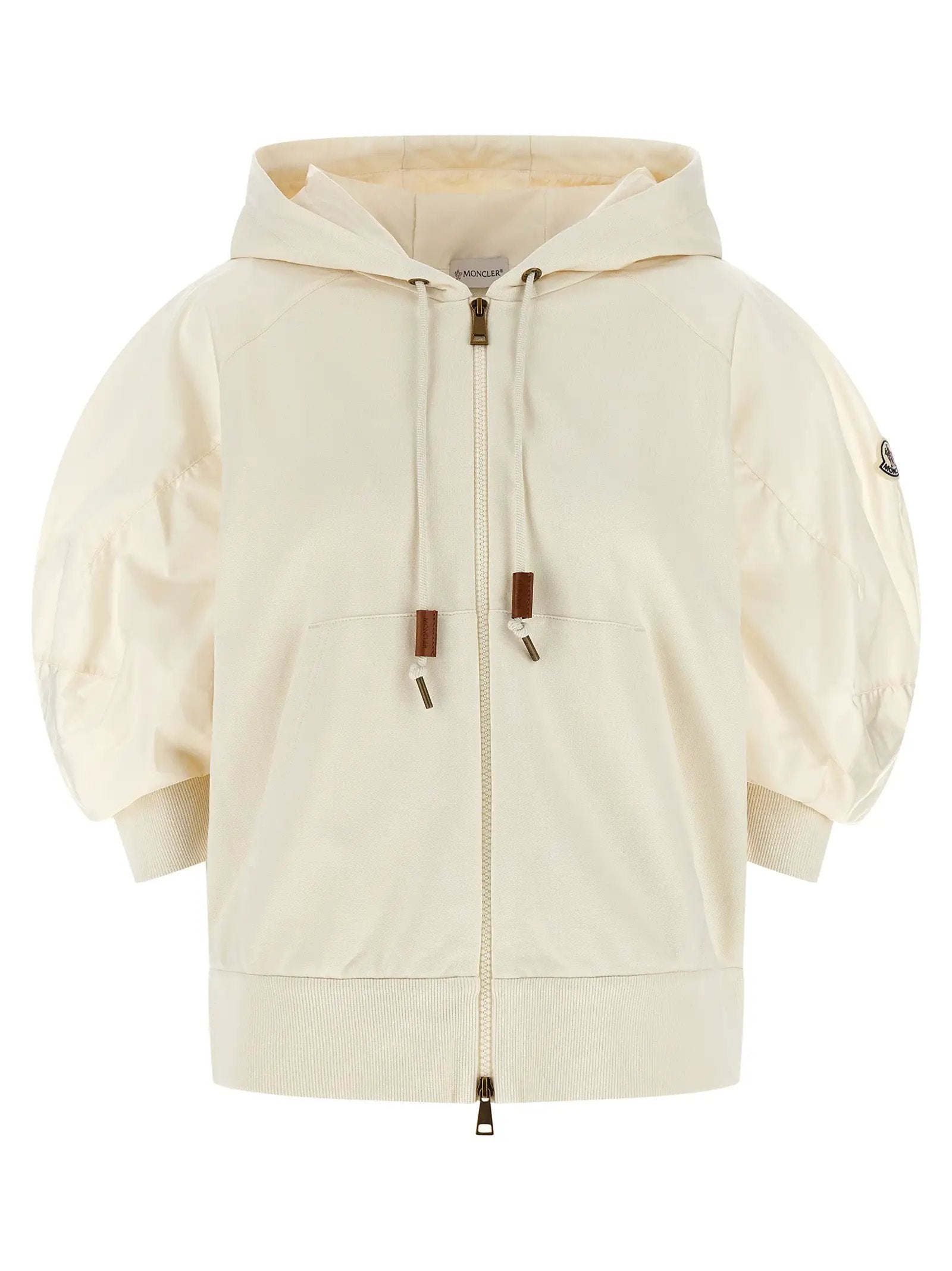 Moncler White Cotton Hoodie