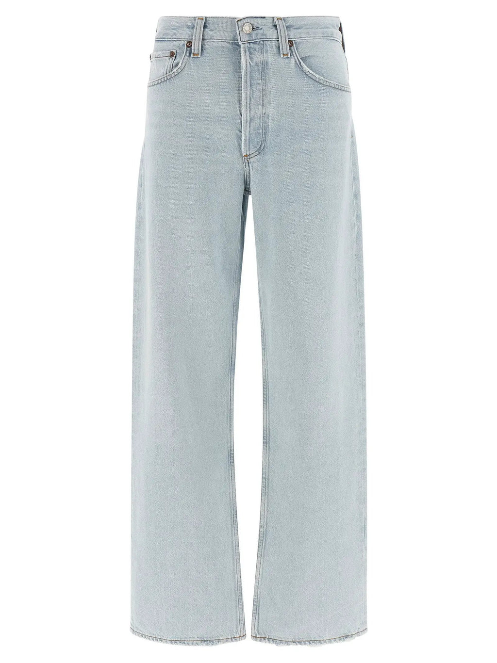 Agolde Blue Cotton Relaxed Fit Jeans
