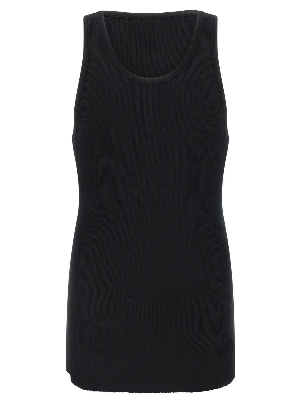 Thom Krom Black Cotton Sleeveles T-Shirt