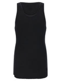 Thom Krom Black Cotton Sleeveles T-Shirt