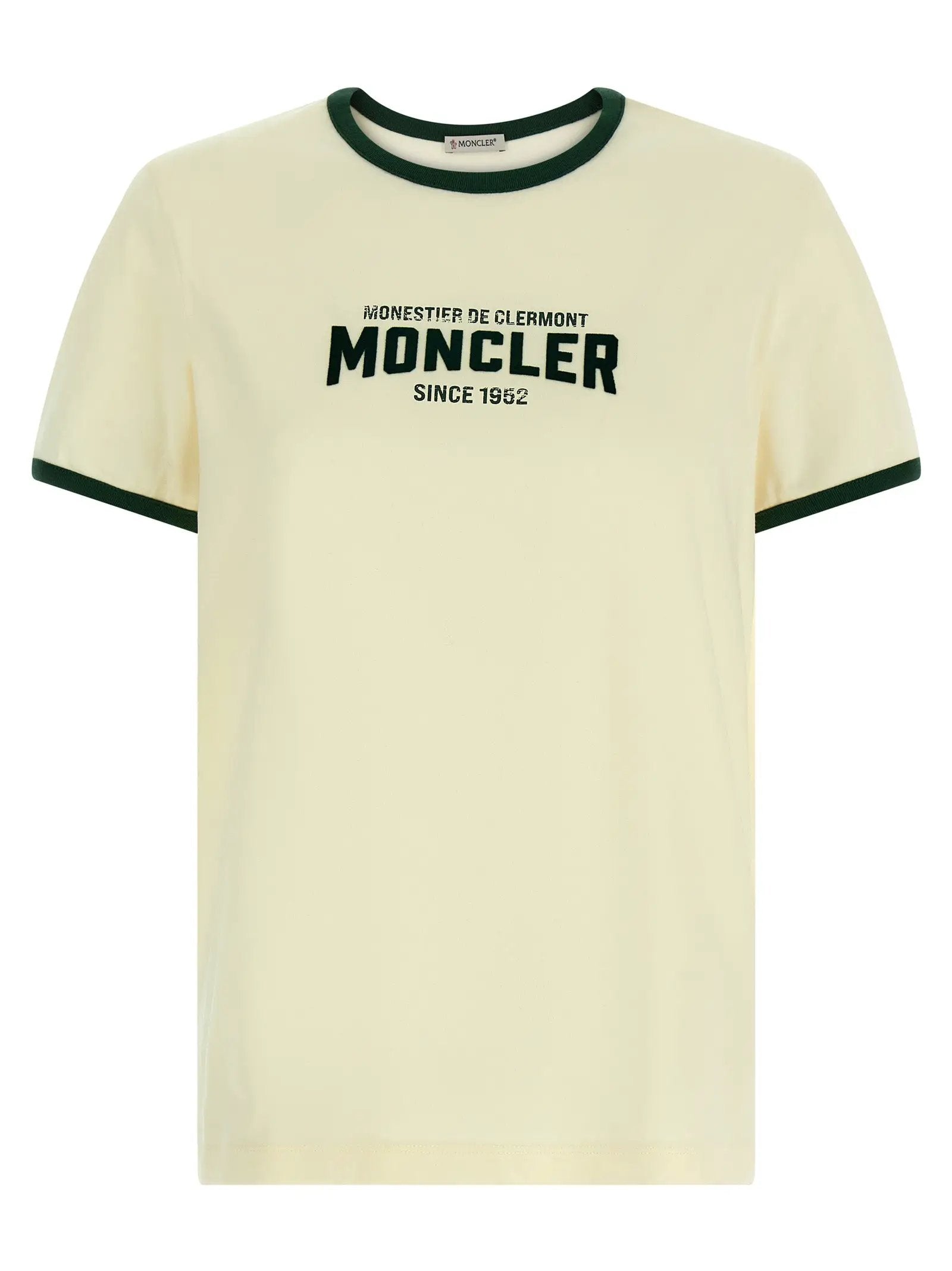Moncler Beige Cotton T-Shirt