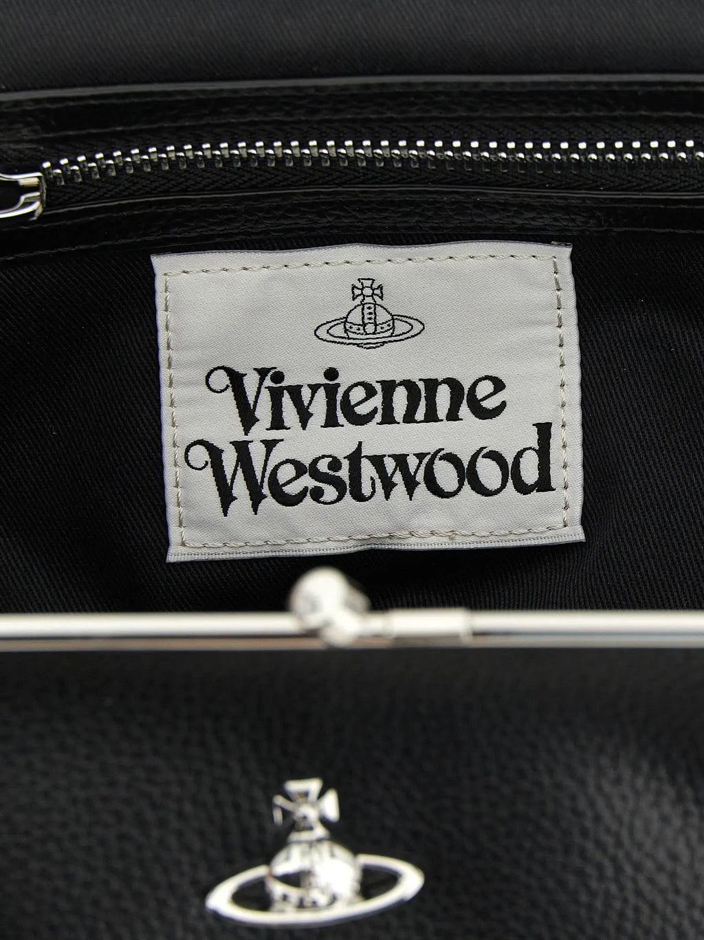 Vivienne Westwood Black Polyethylene Handbag