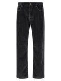 Fendi Gray Cotton Casual Pants