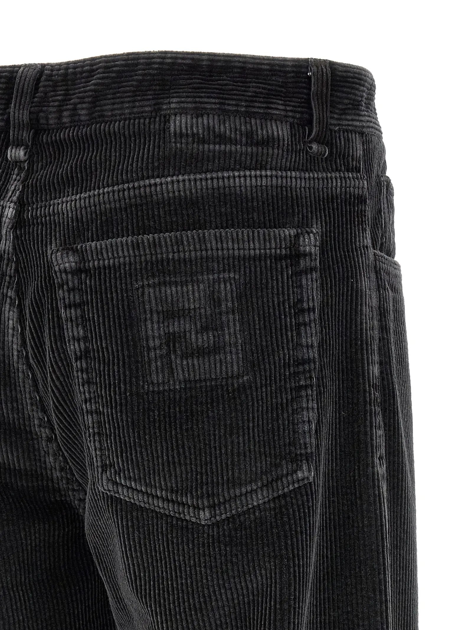 Fendi Gray Cotton Casual Pants
