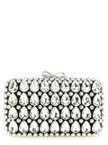 Self-Portrait Black Polyester Clutch Bag