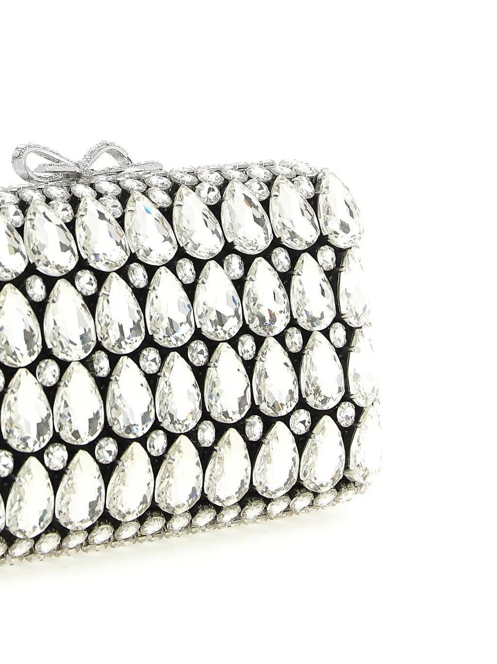 Self-Portrait Black Polyester Clutch Bag