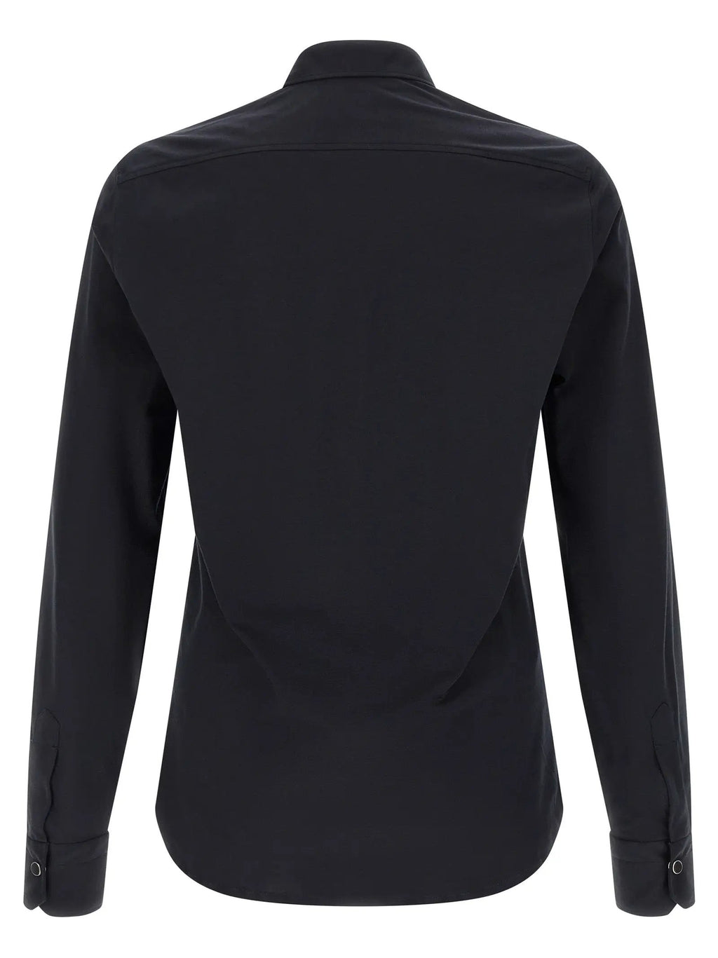 Kiton Blue Cotton Blouse
