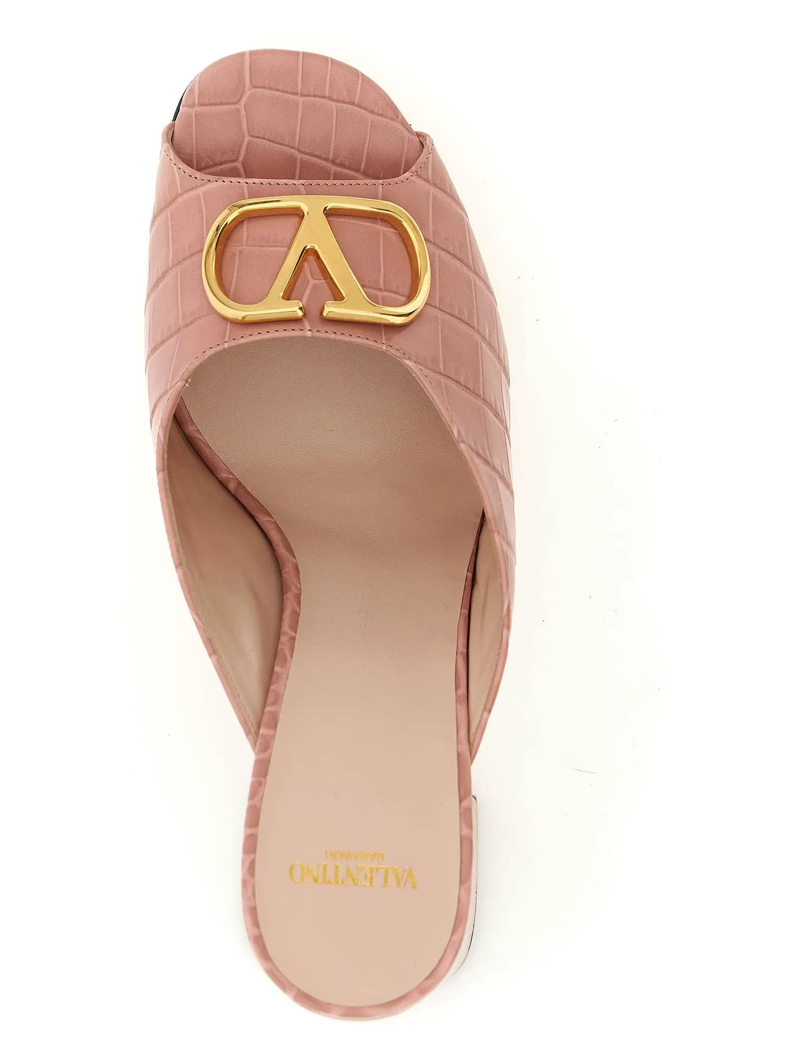 Valentino Garavani Multicolor Calfskin Stiletto Heel Sandals