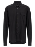 Kiton Black Cotton Blouse