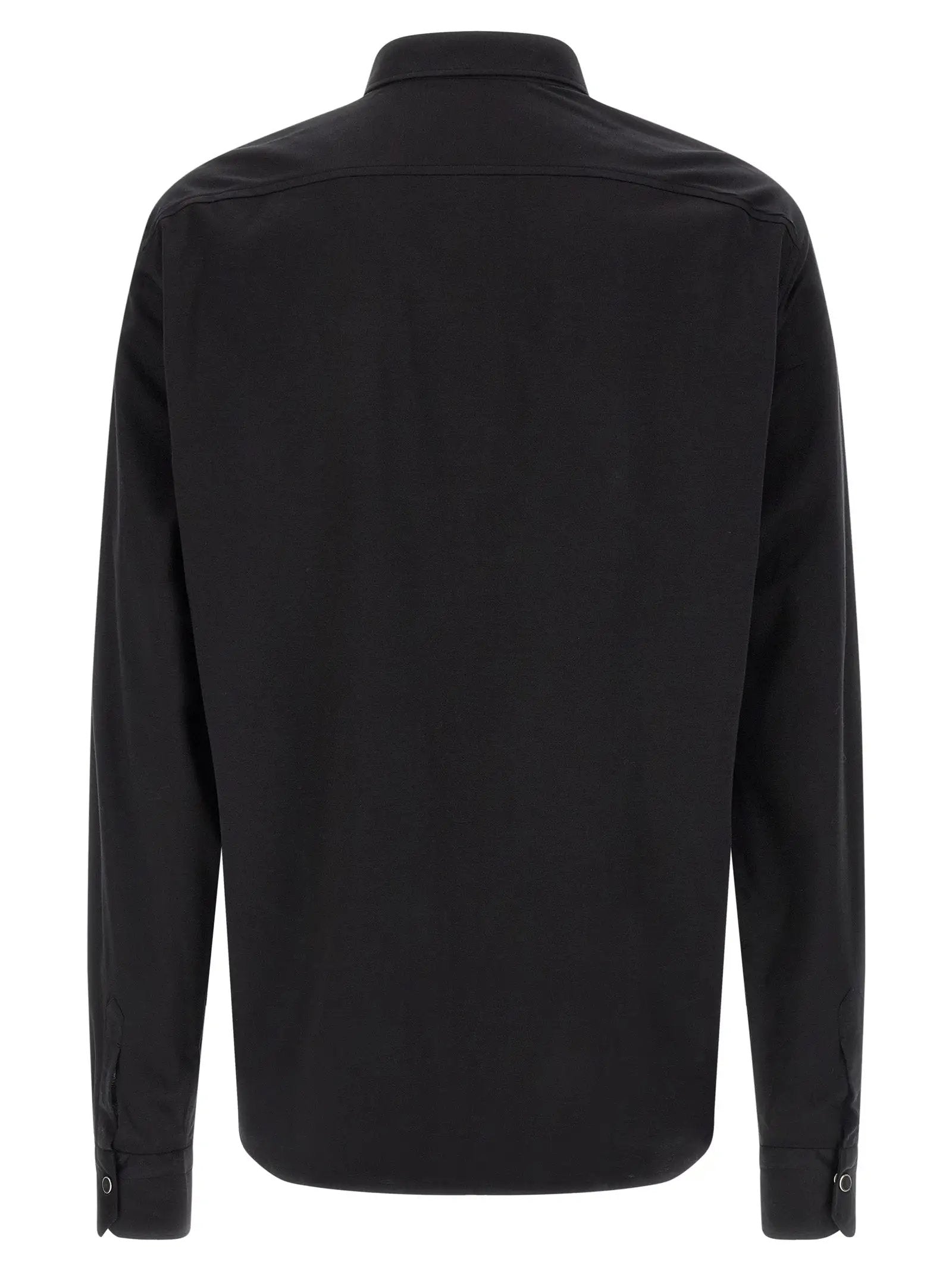 Kiton Black Cotton Blouse